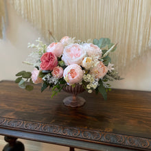 Load image into Gallery viewer, Blush/ Pink Roses Floral Arrangement - Garden Style
