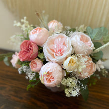 Load image into Gallery viewer, Blush/ Pink Roses Floral Arrangement - Garden Style
